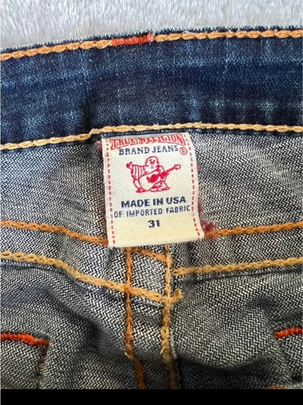 True Religion Blue Bootcut Jeans - Picture 3 of 4